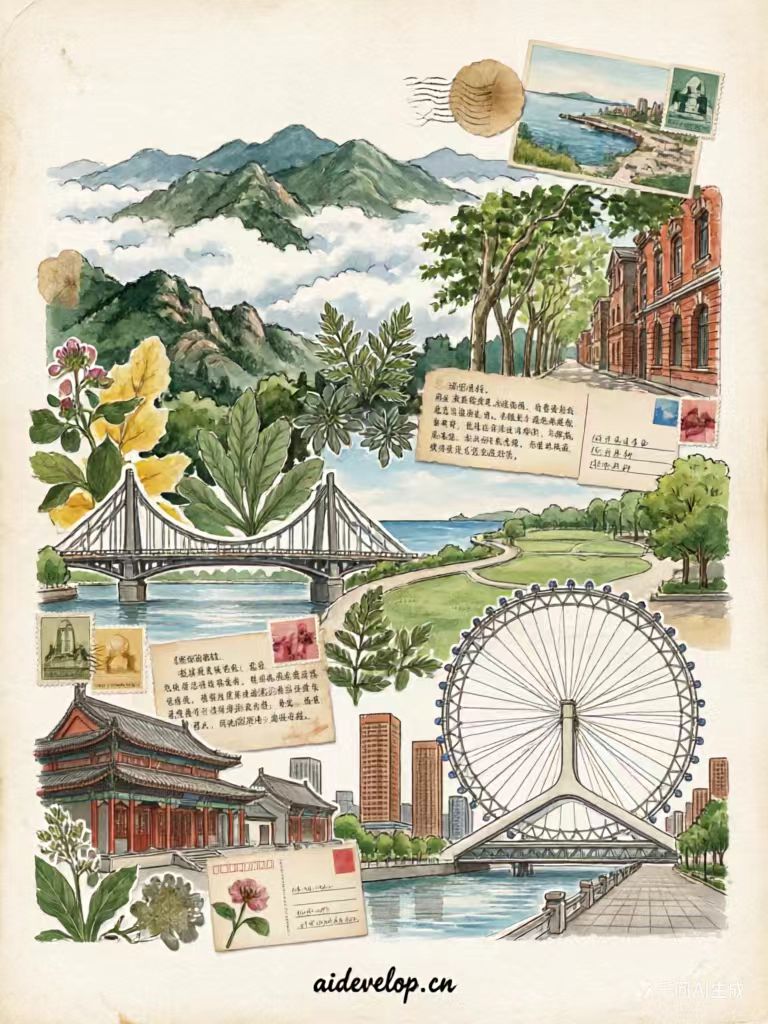 天津风景主题