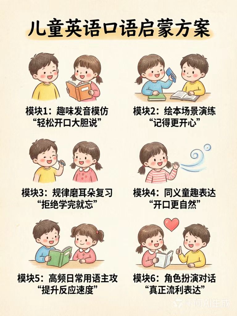儿童英语口语启蒙方案