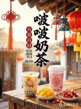 奶茶海报